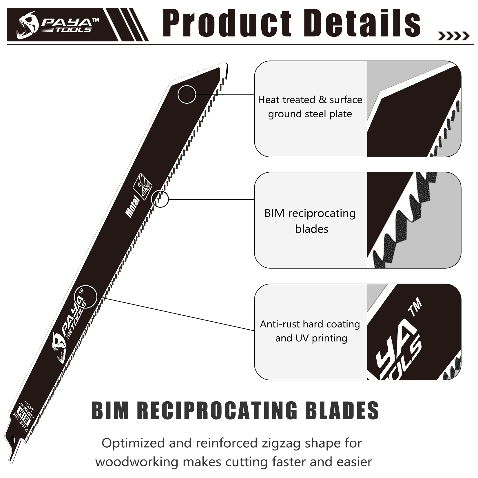 PAYA 10PCS 9Inch Metal Cutting - Metal Saw Reciprocating avaliação e preço