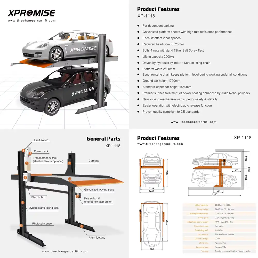 New Design Two-Post Car Parkin - Auto Repair Shop Design avaliação e preço
