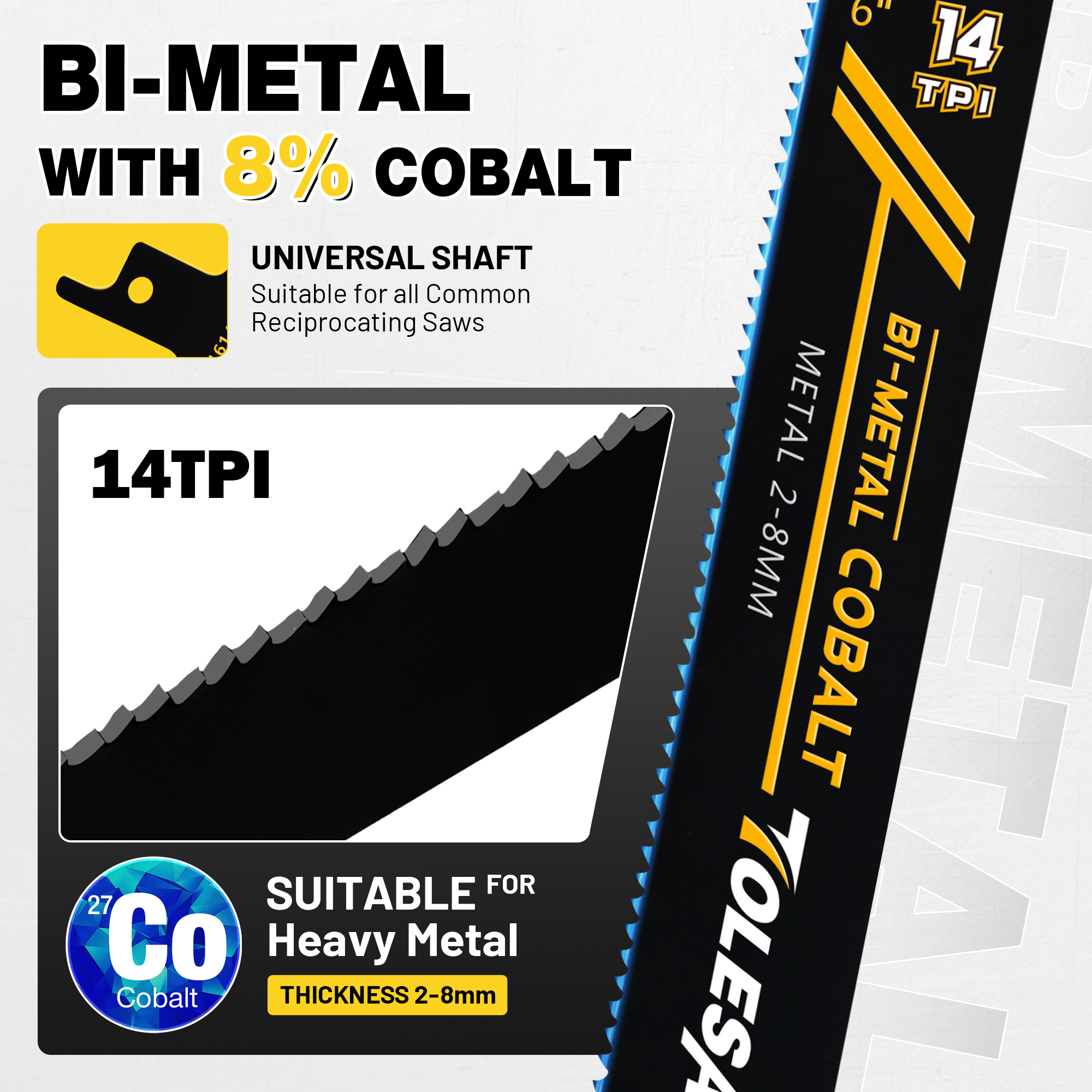 TOLESA Reciprocating Saw Blade - Metal Saw Reciprocating avaliação e preço