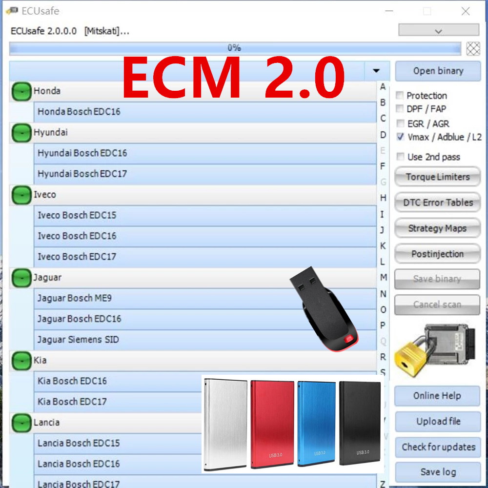 2025 Hot Selling ECUSafe 2.0 E - Auto Repair Shop Diagnostics avaliação e preço