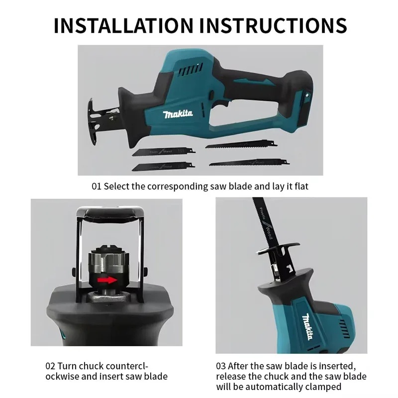 Makita 18V 2025 new Cordless E - Metal Saw Reciprocating avaliação e preço