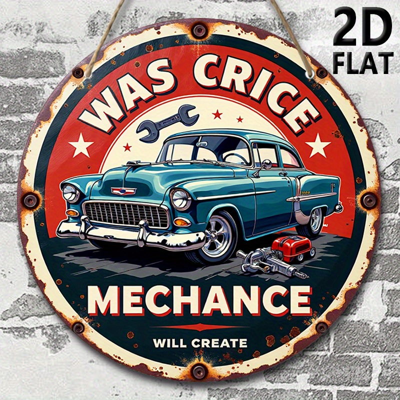 2D plane, retro auto repair sh - Auto Repair Shop Logo Design avaliação e preço