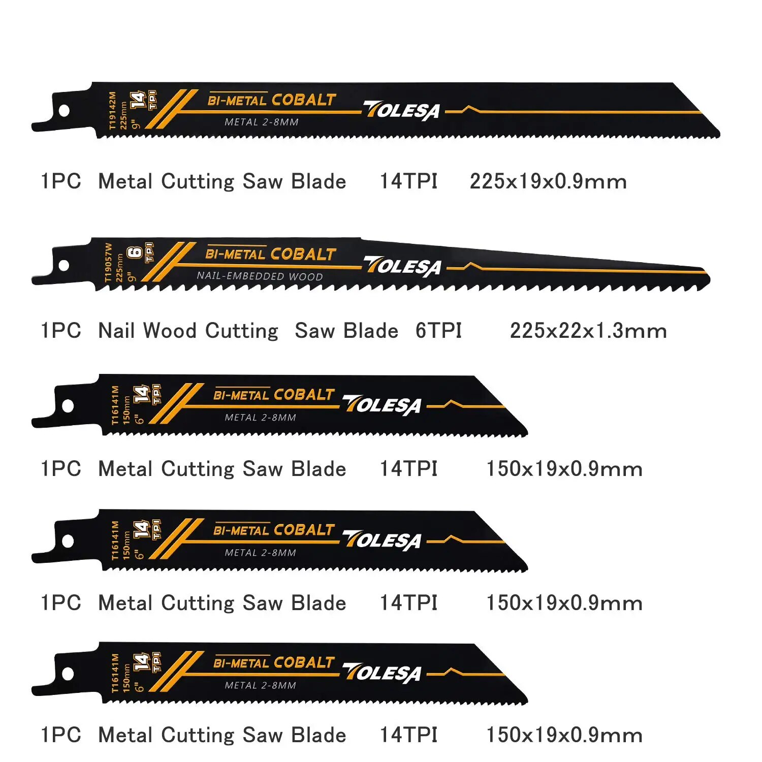 TOLESA 10PCS Reciprocating Bi- - Metal Saw Reciprocating avaliação e preço